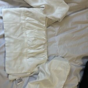 Princess Polly white crop blouse